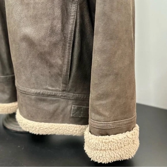 Royal Air Force XL men’s B3 style genuine leather, shearling jacket EUC - Picture 5 of 16